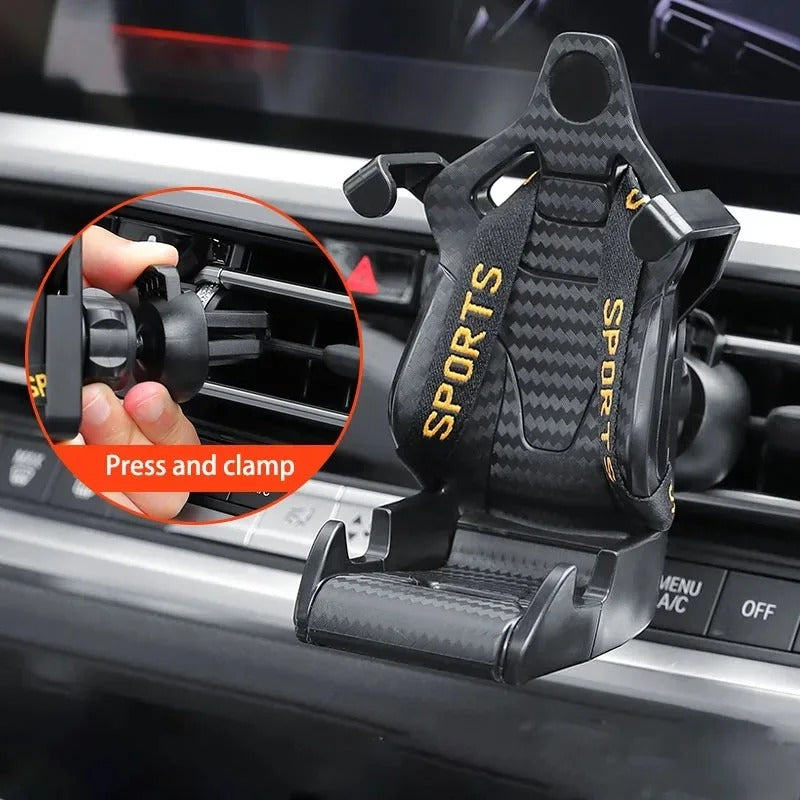 Racer Car Seat Phone Holder